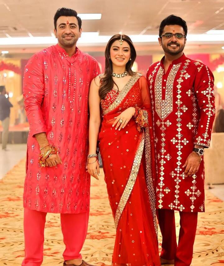 On Tuesday (22 November) their wedding festivities started with Mata Ki Chowki. Pictures from the event have surfaced on internet. (Image: Instagram)