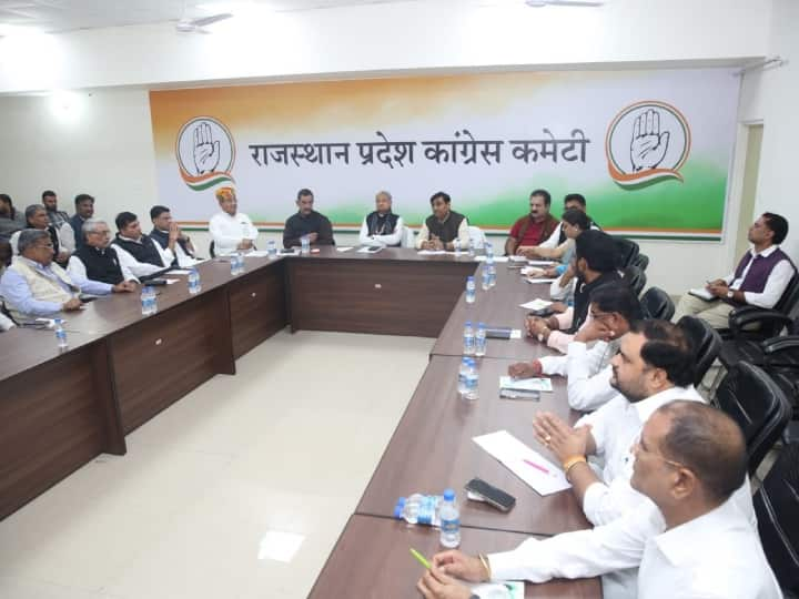 Rajasthan Congress Meeting in Jaipur Sachin Pilot did not talk to Ashok Gehlot ANN Watch: राजस्थान कांग्रेस की बैठक में गहलोत-सचिन के बीच साफ दिखा मनमुटाव, दोनों ने नहीं की एक दूसरे से बात