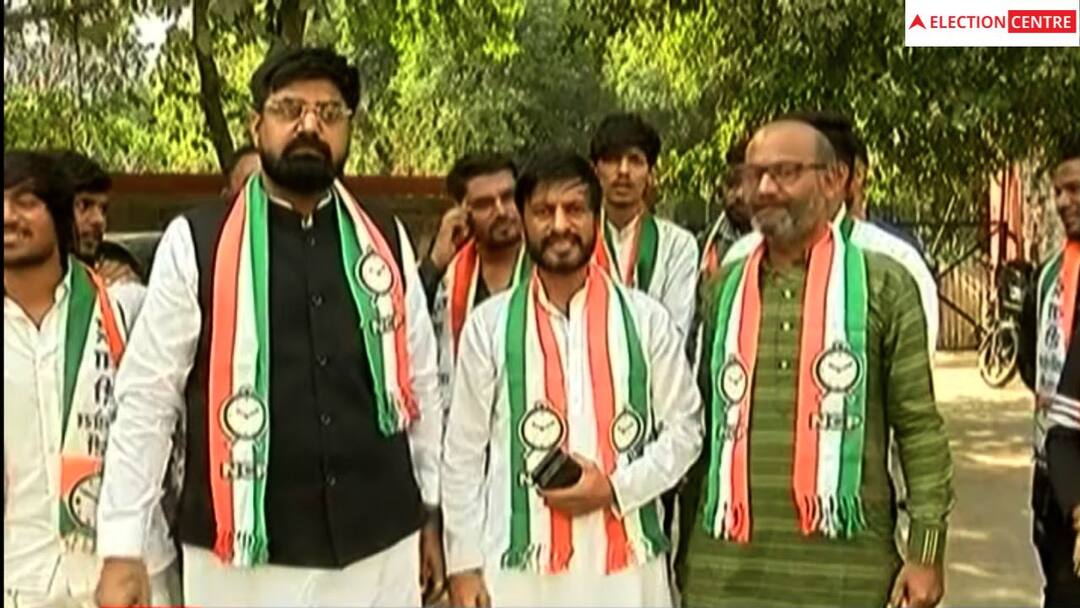 NCP leader Vijay Yadav staged a protest in Ahmedabad Gujarat election 2022: ગુજરાત NCP માં ડખાં, જયંત પટેલ સામે પાર્ટીના નેતાઓએ લગાવ્યા ગંભીર આરોપ