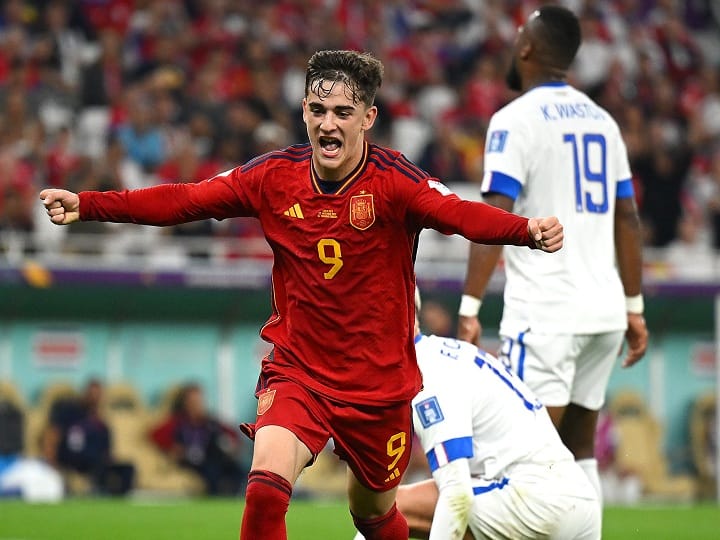 FIFA World Cup 2022 Spain vs Costa Rica Gavi second youngest goal scorer in WC FIFA WC 2022: स्पेन की दमदार शुरुआत, कोस्टारिका को 7-0 से रौंदा; 18 साल के गावी के नाम हुआ बड़ा रिकॉर्ड
