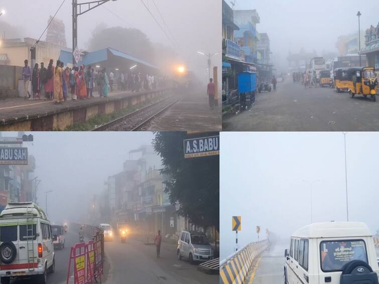 chennai kanchipuram chengalpattu Witnesses Dip In Temperature திடீரென ஊட்டியாக மாறிய காஞ்சிபுரம், செங்கல்பட்டு: பனிமூட்டத்தால் கடும் அவதிக்குள்ளான வாகன ஓட்டிகள்!