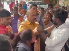 हरदोई में युवती का हाई वोल्टेज ड्रामा, मोबाइल दुकानदार पर जमकर बरसाए चप्पल