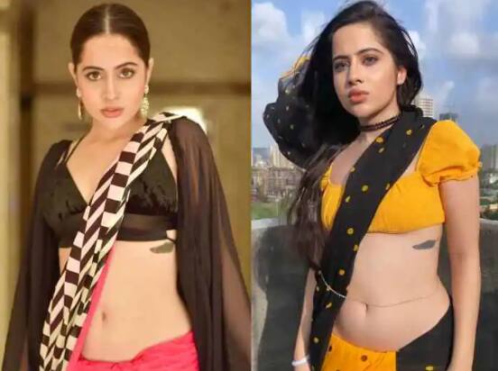 ਉਰਫੀ ਜਾਵੇਦ ਚੰਗੀ ਤਰ੍ਹਾਂ ਜਾਣਦੀ ਹੈ ਕਿ ਦੇਸੀ ਲੁੱਕ ਵਿੱਚ ਵਿਦੇਸ਼ੀ ਸੁਆਦ ਕਿਵੇਂ ਜੋੜਨਾ ਹੈ, ਇਸੇ ਲਈ ਅਭਿਨੇਤਰੀ ਅਕਸਰ ਸਾੜੀ ਦੇ ਨਾਲ ਸਟਾਈਲਿਸ਼ ਕ੍ਰੌਪ ਟਾਪ ਪਹਿਨਦੀ ਹੈ।