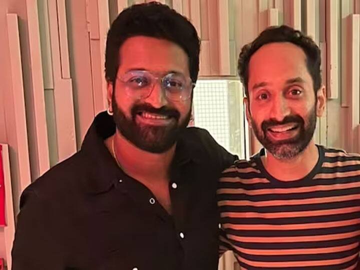 Kantara actor Rishab Shetty took the internet by storm with his photo with Pushpa 2 star Fahadh Faasil Kantara के बाद क्या 'पुष्पा' एक्टर के साथ फिल्म बनाएंगें ऋषभ शेट्टी? इस फोटो के बाद शुरू हुई चर्चा