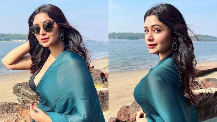 Ritabhari Chakraborty: Actress Ritabhari Chakraborty stole all eyes when she choose to wear sharee in Goa Ritabhari Chakraborty: গোয়ার সমুদ্রতট ভ্রমণে পাশ্চাত্য পোশাক নয়, ঋতাভরী সাজলেন শাড়িতে!