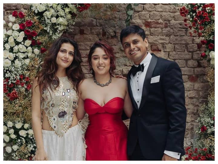 Fatima Sana Shaikh took to Instagram to post a series of pictures from Aamir Khan's daughter Ira Khan and Nupur Shikhare's engagement ceremony. She sent love to the newly engaged couple.
