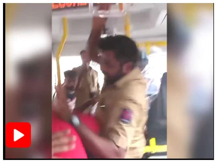 Viral Video: Dabang Bus Driver Brutally Thrashes Biker, Video Viral