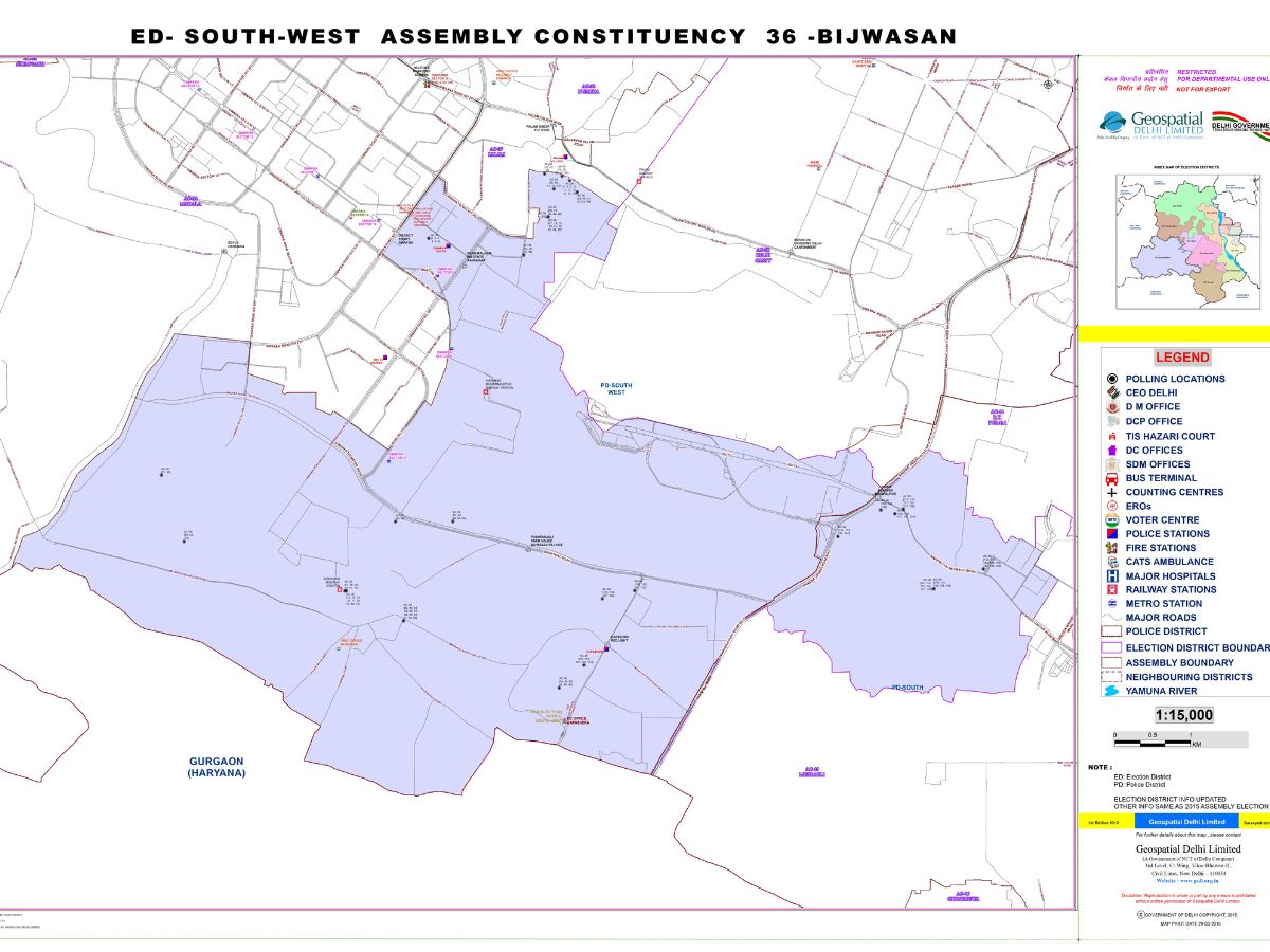 Delhi MCD Election 2022: Bijwasan Constituency Five Wards Polling ...