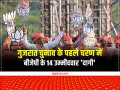 गुजरात में BJP ने पहले चरण में 14 'दागी' उम्मीदवारों को दिया टिकट, ADR की रिपोर्ट में खुलासा