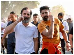 Olympic Medalist Boxer Vijender Singh Joins Rahul Gandhi In Bharat Jodo Yatra. In Pics