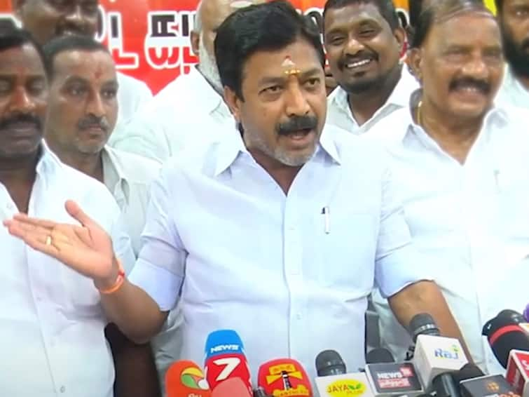 Senthil Balaji was bathed in a goat bath and would be slaughtered anytime  villupuram CV Shanmugam press meet TNN அரசு கேபிள் டிவியை நடத்துவதற்கு ஸ்டாலின் அரசு முயற்சி - சி.வி. சண்முகம் குற்றச்சாட்டு