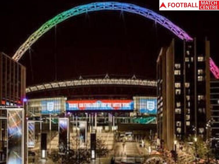 FIFA World Cup 2022 Wembley Lit Up Rainbow Colors Support LGBTQ Community In Response To FIFA's 'Armband Ban' Watch: Wembley Lit Up Rainbow Colors, Support LGBTQ Community In Response To FIFA's 'Armband Ban'