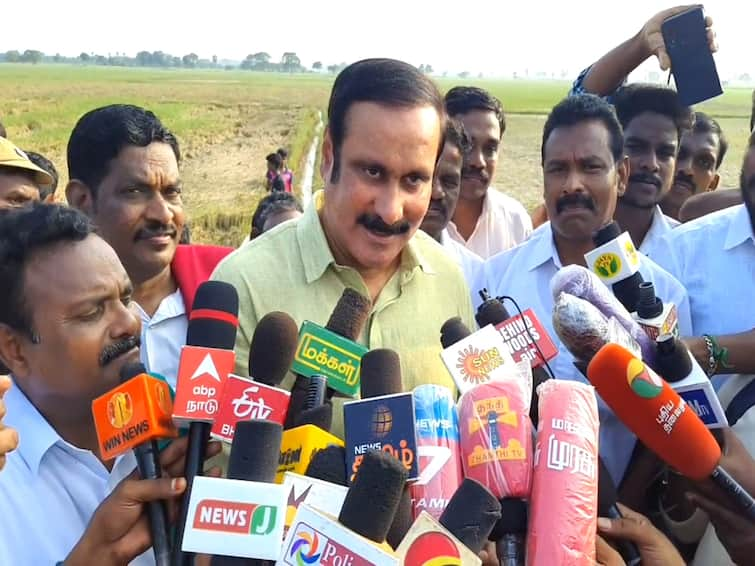 Other party leaders wear green turban once a year, we are not like that - Anbumani Ramadoss! மழையால் பாதிக்கப்பட்ட மயிலாடுதுறை மக்கள்... வேட்டியை மடித்துக்கட்டிக்கொண்டு இறங்கிய அன்புமணி!