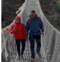 In Pics : पोलीस बापाची जिगरबाज मुलगी; बापलेकीने सर केलं एव्हरेस्ट शिखर