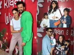 Riteish Deshmukh के बेटे रियान की बर्थडे पार्टी में बच्चों के साथ पहुंचे ये सितारे, क्यूट लुक में दिखे तैमूर