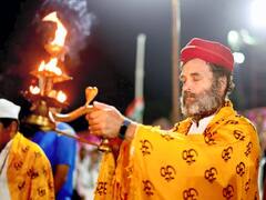 Bharat Jodo Yatra: नर्मदा तट पर लगाया ध्यान, बहन प्रियंका के साथ की आरती, कुछ यूं भक्ति में लीन दिखे राहुल गांधी