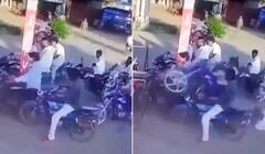 Video : ਪੈਟਰੋਲ ਭਰਨ ਦੀ ਕਾਹਲੀ 'ਚ ਹਵਾ 'ਚ ਸੁੱਟਿਆ ਬਾਈਕ, 