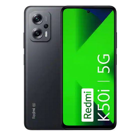 Redmi K50i 5G: Redmi K50i ਨੂੰ 5080mAh ਬੈਟਰੀ ਦੇ ਨਾਲ 67W ਟਰਬੋ ਚਾਰਜਿੰਗ ਮਿਲਦੀ ਹੈ। ਫੋਨ 'ਚ 6.6-ਇੰਚ ਦੀ Liquid FFS ਡਿਸਪਲੇ ਹੈ। ਇਸ ਤੋਂ ਇਲਾਵਾ ਇਸ 'ਚ 64MP+8MP+2MP ਦੇ ਤਿੰਨ ਰੀਅਰ ਕੈਮਰੇ ਮੌਜੂਦ ਹਨ। Redmi K50i 5G ਦੀ ਸ਼ੁਰੂਆਤੀ ਕੀਮਤ 23,999 ਰੁਪਏ ਹੈ।