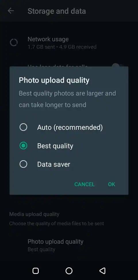 આમાં ત્રણ ક્વૉલિટી ઓપ્શન બેસ્ટ ક્વૉલિટી, ઓટો અને ડેટા સેવરમાંથી તમે પોતાની સુવિધા અનુસાર, કોઇપણ પસંદ કરી શકો છો.