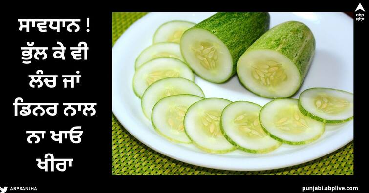 Cucumber Salad Side Effects: Do you also eat cucumber with lunch or dinner, so be careful! It invites these diseases Cucumber Salad Side Effects : ਕੀ ਤੁਸੀਂ ਵੀ ਲੰਚ ਜਾਂ ਡਿਨਰ ਨਾਲ ਖਾਂਦੇ ਹੋ ਖੀਰਾ ਤਾਂ ਹੋ ਜਾਓ ਸਾਵਧਾਨ ! ਇਨ੍ਹਾਂ ਬਿਮਾਰੀਆਂ ਨੂੰ ਦਿੰਦੈ ਸੱਦਾ