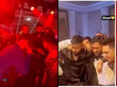 Captain Cool MS Dhoni Dances With Hardik Pandya at Badshah's party in Dubai | Watch