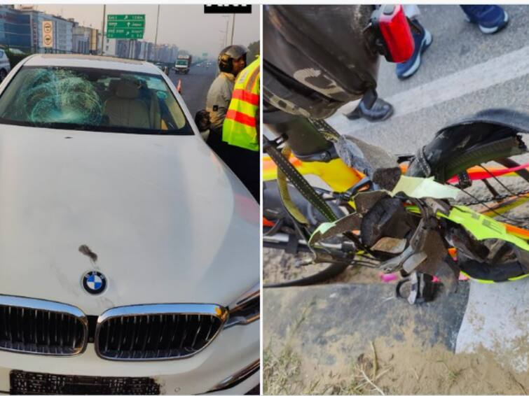 Delhi Cyclist Dies After Getting Hit By BMW On Mahipalpur Flyover Delhi Cyclist Dies After Getting Hit By BMW On Mahipalpur Flyover