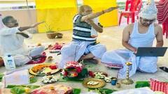 Viral Picture: ਮੰਡਪ 'ਚ ਲੈਪਟਾਪ ਲੈ ਕੇ ਕੰਮ ਕਰਦੇ ਦੇਖਿਆ ਗਿਆ ਲਾੜਾ, ਲੋਕਾਂ ਨੇ ਕਿਹਾ- ਸਭ WFH ਦਾ ਅਸਰ