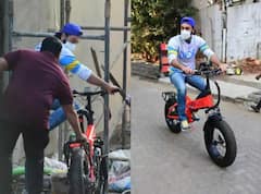 1.9 ਲੱਖ ਦੀ ਇਲੈਕਟ੍ਰਿਕ ਸਾਈਕਲ 'ਤੇ ਸਵਾਰ ਨਜ਼ਰ ਆਏ ਰਣਬੀਰ ਕਪੂਰ, ਨਵੇਂ ਘਰ ਦੀ ਉਸਾਰੀ ਵਾਲੀ ਥਾਂ 'ਤੇ ਪਹੁੰਚੇ