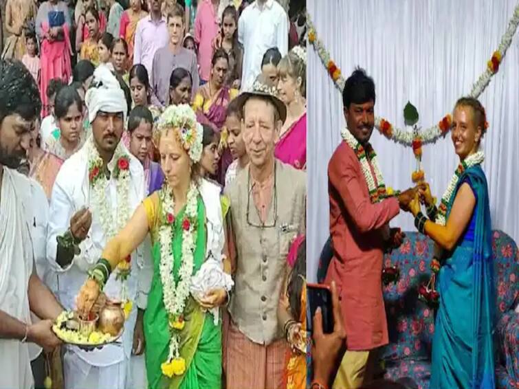 unique love story Karnataka Auto driver marries a Belgium girl in Hampi ஆட்டோ ஓட்டுநர் மனைவியானார் பெல்ஜிய பெண்...கடல் கடந்த காதல், கர்நாடகாவில் சேர்ந்த கதை...
