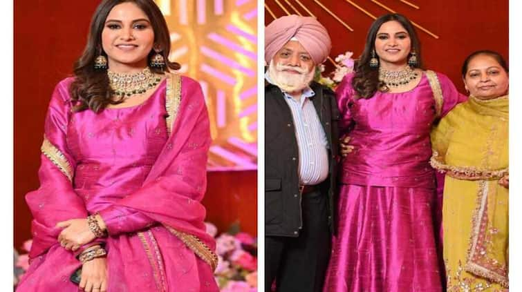 punjabi singer baani sandhu brother wedding kaur b dancing with baani singer shares adorable photos with her parents watch her pics here Banni Sandhu: ਬਾਣੀ ਸੰਧੂ ਦੇ ਭਰਾ ਦਾ ਹੋਇਆ ਵਿਆਹ, ਕੌਰ ਬੀ ਨਾਲ ਡਾਂਸ ਕਰਦੀ ਨਜ਼ਰ ਆਈ ਗਾਇਕਾ, ਪਿਆਰੀਆਂ ਤਸਵੀਰਾਂ ਕੀਤੀਆਂ ਸ਼ੇਅਰ