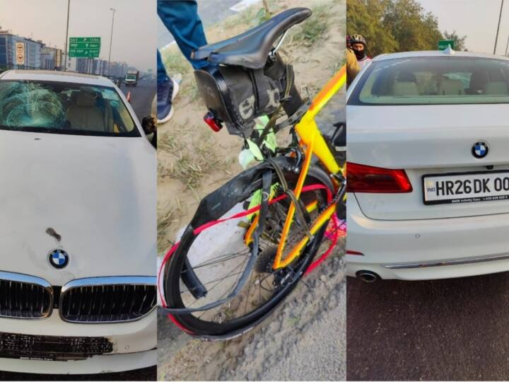 Delhi Road Accident Delhi-Gurugram Road Speeding BMW hits cyclist Road Accident: दिल्ली-गुरुग्राम रोड पर तेज रफ्तार बीएमडब्ल्यू ने साइकिल सवार को मारी टक्कर, हुई मौत