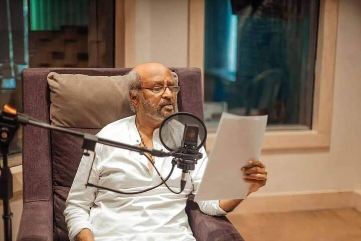 சூப்பர் ஸ்டாரின் டப்பிங் புகைப்படங்கள் இணையத்தில் வைரலாகியுள்ளது