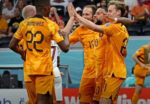 FIFA World Cup 2022 NED vs QAT Netherlands Qualify for Round of 16 After Win Against Qatar 2-0 Group A NED vs QAT FIFA WC: ત્રણેય મેચ હારીને યજમાન કતાર વર્લ્ડકપમાંથી બહાર, નેધરલેન્ડ્સ સુપર-16માં પહોંચી