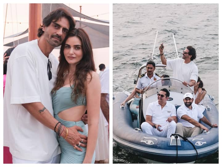Arjun Rampal turned 50 on November 26. The actor celebrated his birthday with girlfriend Gabriella Demetriades and a few friends. Checkout pictures from his birthday bash.