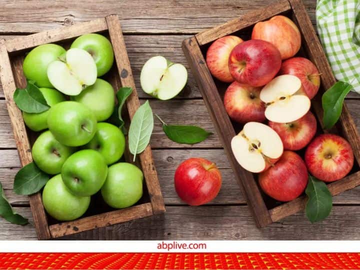 Green vs red apple Know which Apple is healthy for us and more richer in nutritional content an apple a day keep the doctor away Green vs red apple: लाल या हरा, दोनों में से कौन सा सेब है ज्यादा हेल्दी ? क्या है अंतर? जवाब जानिए 