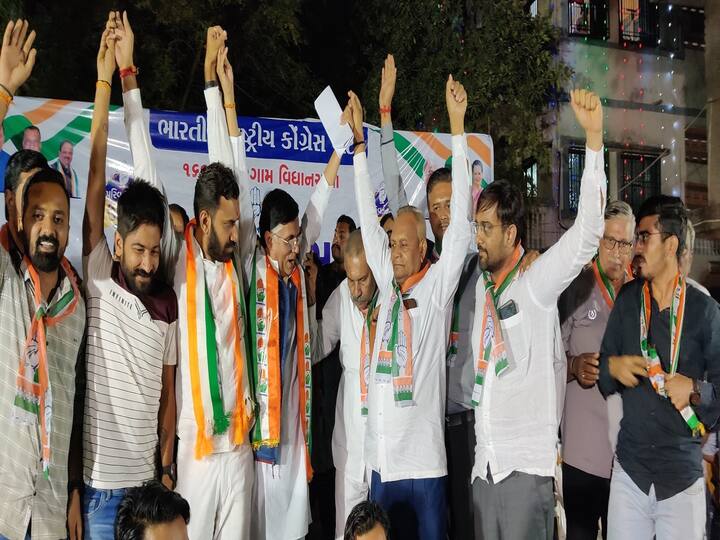 In the first round, the BJP and Congress each have 89 candidates, while the AAP has 88. On the penultimate day, the AAP candidate for Surat East withdrew his nomination. (Image Source: INCGujarat)