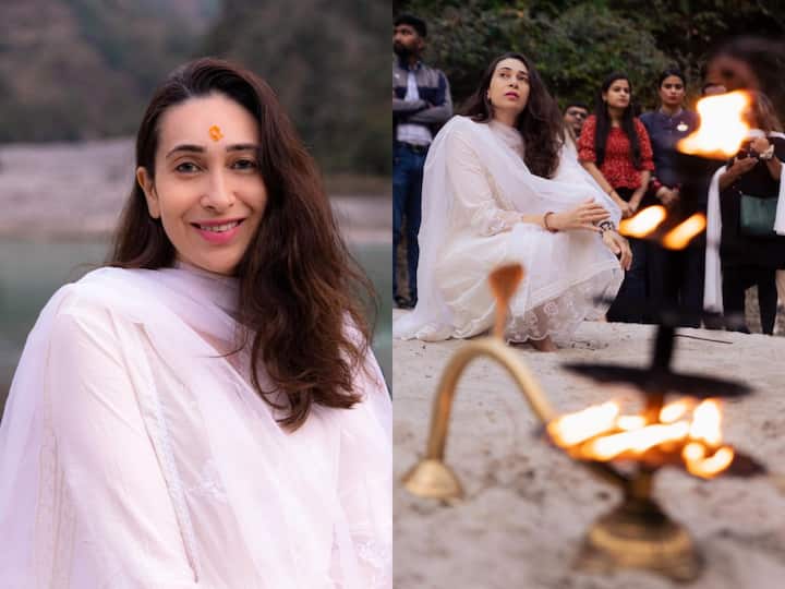 Karisma Kapoor is on a short vacation in the hills. The actress has been sharing updates about her vacay through her official Instagram handle. Karisma shared pictures of herself by the Ganga ghats.