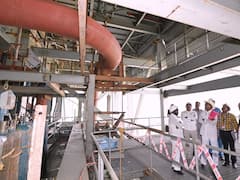 Telangana CM KCR Inspects Ongoing Works At Yadadri Power Plant - See Pics