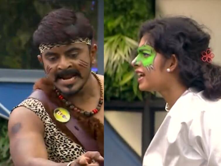 Bigg Boss 6 Tamil Day 51 promo 2 released Janani fights with Azeem Bigg Boss 6 Tamil :  ‘லூசு மாதிரி கதைக்காதீங்க’..கேப்டன் அஸிமை கோபப்படுத்திய ஜனனி.. களைக்கட்டும் பிக்பாஸ் வீடு!