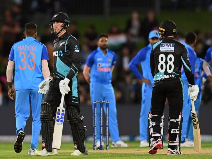 IND vs NZ 3rd odi Match has been called off New zealand win series 1-0 IND vs NZ: न्यूजीलैंड ने वनडे सीरीज में भारत को 1-0 से हराया, बारिश की वजह से रद्द हुआ तीसरा मुकाबला