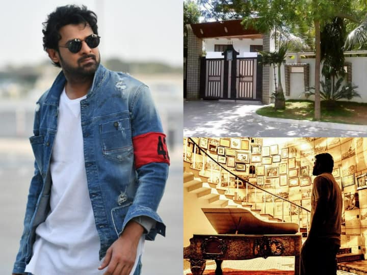 Prabhas House: साउथ के सुपरस्टार प्रभास के सिर्फ इंडिया ही नहीं ब्लकि विदेशों में भी तगड़ी फैन फॉलोइंग है. इस रिपोर्ट में आज हम आपको प्रभास के लग्जरी घर की एक झलक दिखाने जा रहे हैं.