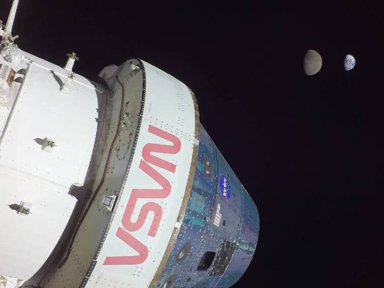nasa releases a picture captured by artemis I and records farthest distance from earth NASA Moon Mission: ஒரு வாவ் காட்சி.. பூமியும், நிலவும்.. நாசா வெளியிட்ட ஆர்டெமிஸ் 1 புகைப்படம்.. பிரமிப்பில் விஞ்ஞானிகள்..
