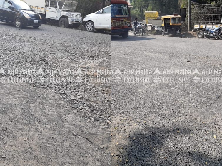 ABP majha impact re patchwork on pathole subhash road kolhapur which was damaged within 15 days Kolhapur Worst Road : एबीपी माझाच्या दणक्यानंतर अवघ्या 15 दिवसांत उखडलेल्या दगडांवर पुन्हा पॅचवर्क