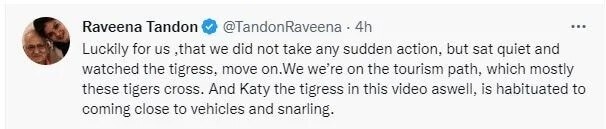 Raveena Tandon: ਟਾਈਗਰ ਰਿਜ਼ਰਵ ‘ਚ ਫੋਟੋਆਂ ਖਿੱਚ ਕੇ ਵਿਵਾਦਾਂ ‘ਚ ਘਿਰੀ ਰਵੀਨਾ ਟੰਡਨ, ਜੰਗਲਾਤ ਵਿਭਾਗ ਵੱਲੋਂ ਜਾਂਚ ਸ਼ੁਰੂ