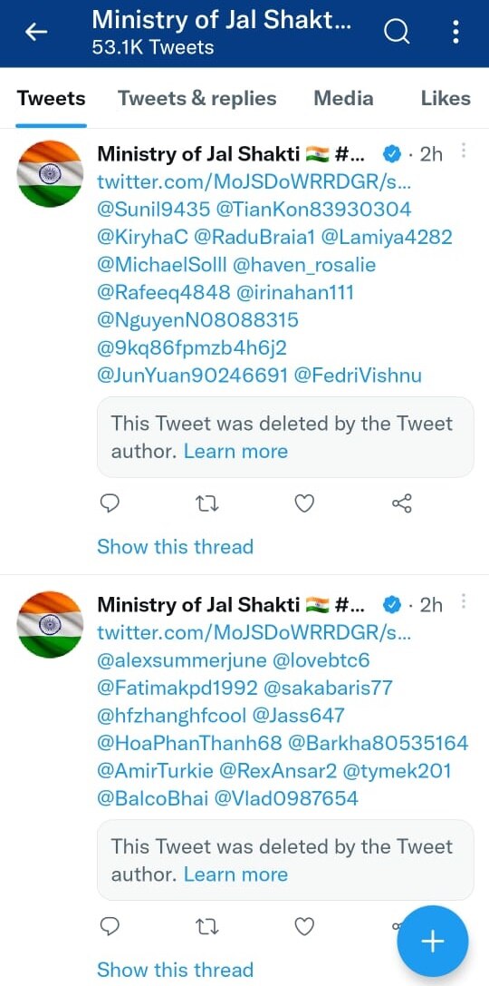 Twitter Handle Of Jal Shakti Ministry Hacked, Recovered Later