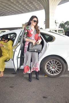 PICS: शादी से पहले मुंबई एयरपोर्ट पर स्पॉट हुईं Hansika Motwani...होने वाली दुल्हनियां ने प्रिटेंड ड्रेस में ढाया कहर