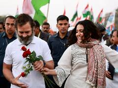 Bharat Jodo Yatra में स्वरा भास्कर ने राहुल गांधी को दिए गुलाब, इस खूबसूरत तस्वीर से आपकी नज़र नहीं हटेगी