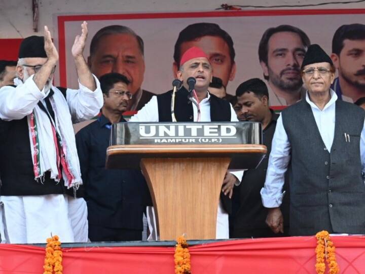 Akhilesh Yadav in UP Rampur By ELection for Samajwadi Party Campaigning Slams BJP Government Rampur Bypoll: रामपुर में कैंपेन के लिए पहुंचे अखिलेश यादव ने आजम खान के लिए क्या कुछ कहा?