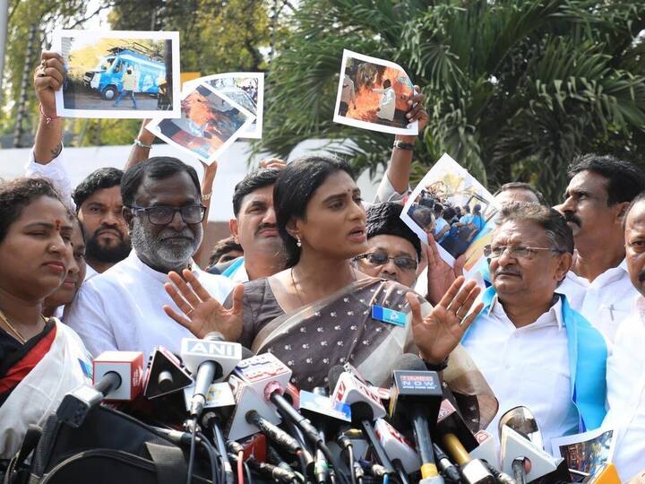 YS Sharmila alleged that the police detained and brought her to Hyderabad but the attackers were let off.