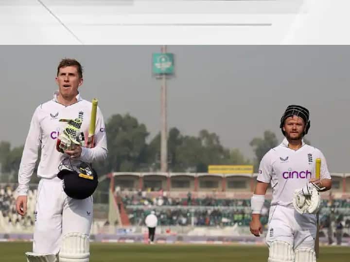 ENG vs PAK England become first team to score 500 runs on Day 1 of Test Match Breaks Australia 112 year old record इंग्लंडच्या फलंदाजांनी पाकिस्तानी गोलंदाजांना कसोटीत धुतलं, एका दिवसात 506 धावा, 112 वर्षांपूर्वीचा विक्रम मोडला